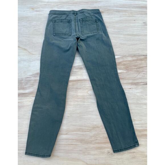 ANTHROPOLOGIE Pants Fashionable Denim Jeans Stylish Pocket‎ Women Green SIZE 28 - Picture 4 of 6